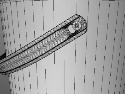 Gallon paint can with plastic handle  3D model