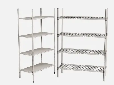  industrial wire rack 3D model