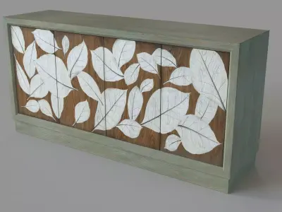 Home Entertainment Media Credenza 3D model