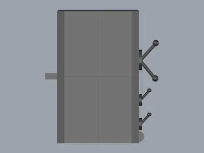 Lathe Machine with DRO 3D model