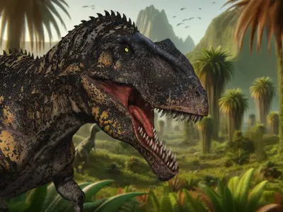 Predator Dinosaur Jurassic Giant TRex 3D Model Dino  Low-poly 3D model