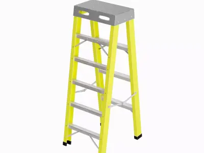 Ladder 02 Low-poly 3D model purchase
