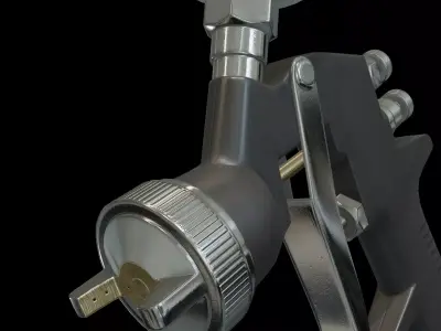 Spray Gun Low-poly 3D model purchase