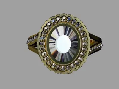 Gold Ring 3D print model