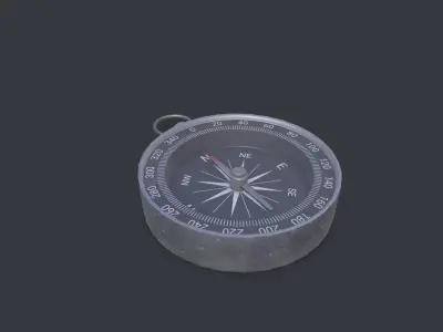 Compass Low-poly 3D model purchase