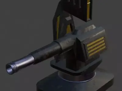 TD Tower 0017 Low-poly 3D model