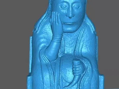 Lewis Chess Piece - Queen 3D print model