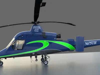 Kaman K-max Helicopter 3D model