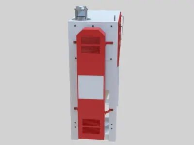 Bran Finisher - Wheat Grain Flour Milling Machine Low-poly 3D model