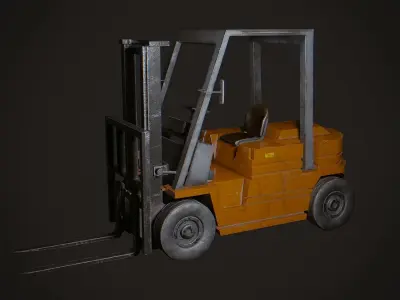 Forklift Low-poly 3D model