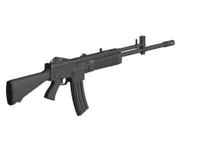 Stoner 63 rifle 3D model purchase