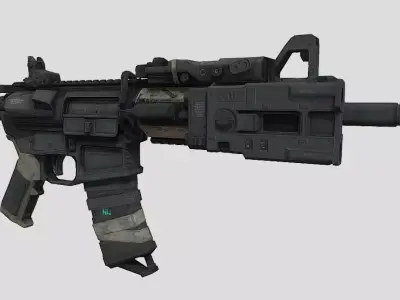 M4 Carbine Low-poly 3D model order