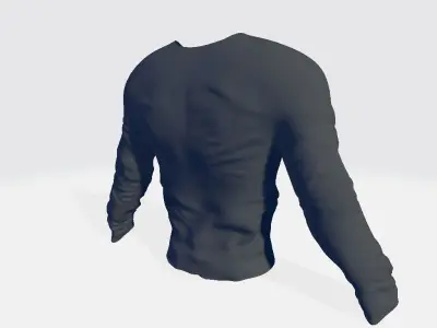 MIlitary Long-Sleeved Shirt Low-poly 3D model