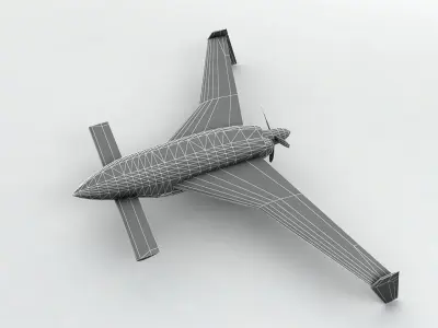 Velocity Aircraft Low-poly 3D model