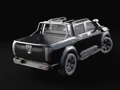Great Wall Poer Pickup Truck - Game-Ready 3D Model Low-poly 3D model