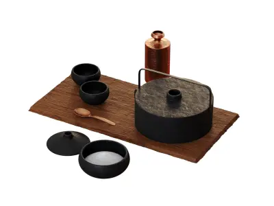 Tea Set 1 3D model