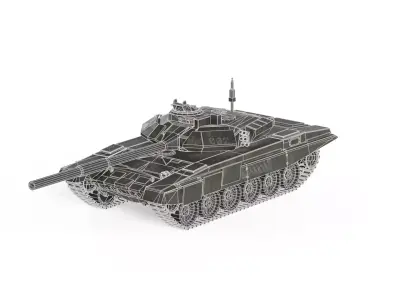 Modern Main Battle Tank  - MorisonDesign   Low-poly 3D model