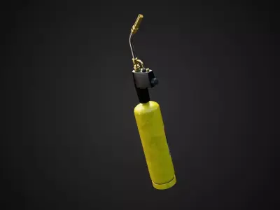 Propane Torch Low-poly 3D model purchase