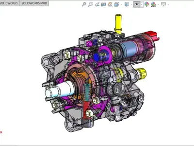 Hydraulic Pump HDI Siemens 3D model
