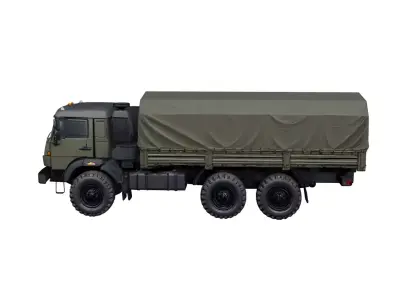 Military Cargo Truck Tactical Transport Utility Vehicle 3D model