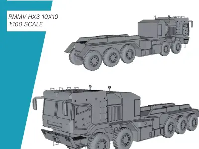 RMMV HX3 10x10 Bundeswehr 3D print model