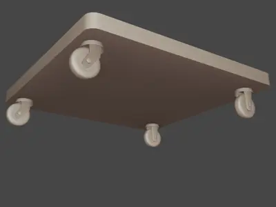 small handling cart for diorama 3D model