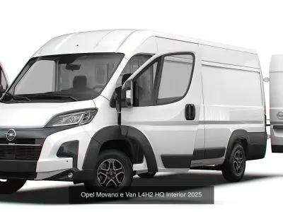 Stellantis Electric Panel  Van HQ Interior L4H2 2025  3D Model Pack