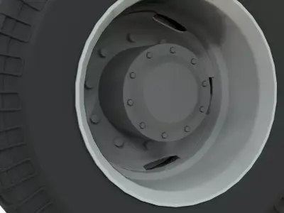 Off-Road Truck Wheels and Tires Pack for 3D Printing 3D model