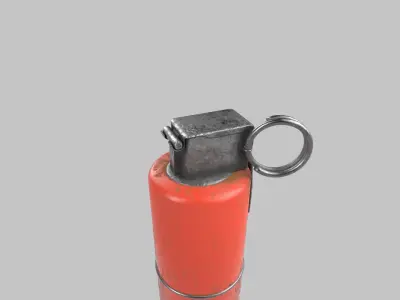 Smoke Grenade Low-poly 3D model 5