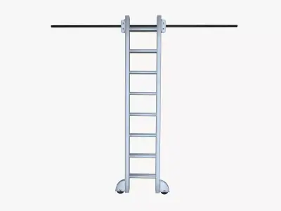 Sliding ladder Low-poly 3D model