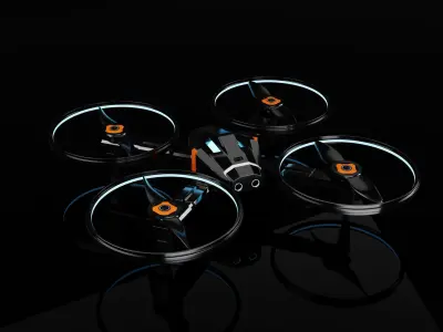 sci-fi drone 3D model shop