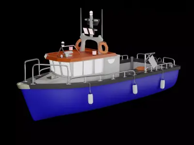 Fishing Boat 3D print model