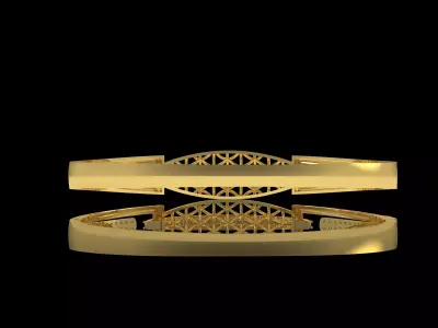 Art Deco Bracelet 01 3D print model