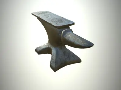 Low-Poly Blacksmith Anvil Editorial License Low-poly 3D model