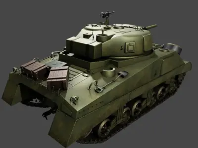 M4 Sherman 3D model