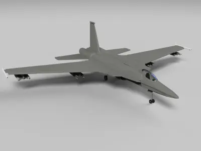 Concept Strike Fighter   Ep 77 Firebird 3D model