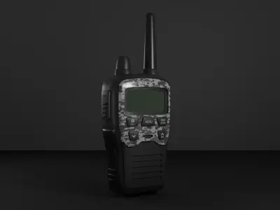 Game Ready Tactical Walkie Talkie PBR Low-poly 3D model