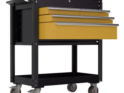 Drawer Utility Tool Cart 3D model