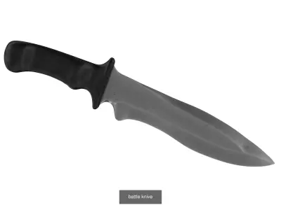 battle knifes set1 3D Model Pack