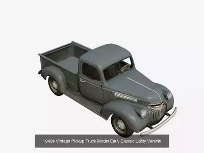 1930s Classic Pickup Trucks Pack Vintage Collection 5 Models