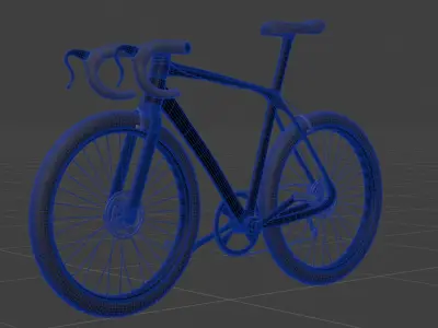 Aero Road Bike Low-poly 3D model