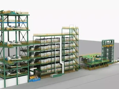 Galvanizing Production Line 3D model