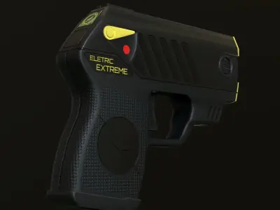TASER GUN - Game ready Low-poly 3D model