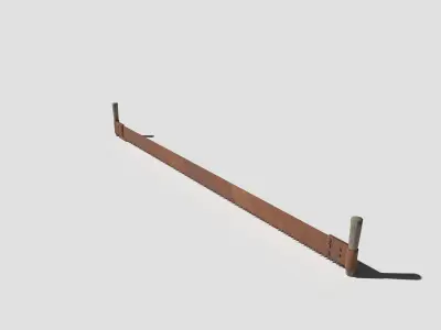 Rusty Saw Low-poly 3D model