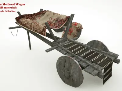  Medieval Wagon  3D model