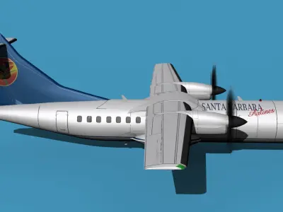 ATR-42-320 Santa Barbara Air 3D model