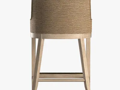 MARISOL SEAGRASS TRACK STOOL 3D model