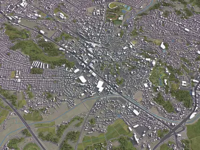 Narita Low-poly 3D model