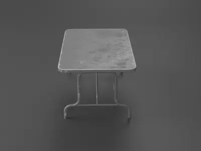 Military Table Low-poly 3D model purchase