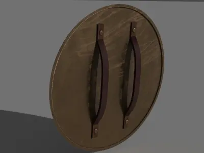 Antique Byzantine Shield Low-poly 3D model